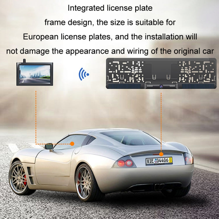 Solar Integrated License Plate Frame Vehicle Camera Wireless Reversing Display, RC03 Solar Integrated License Plate Frame Vehicle Camera Wireless Reversing Display, RC03